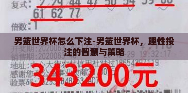 男篮世界杯怎么下注-男篮世界杯，理性投注的智慧与策略