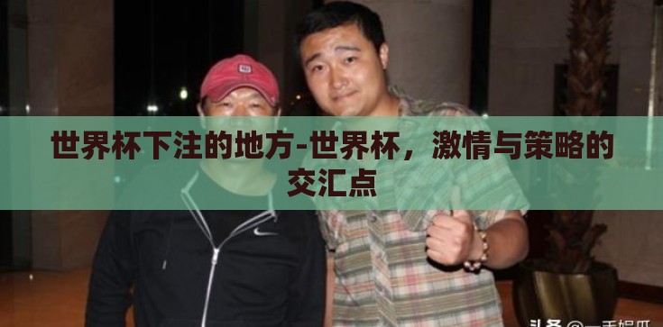 世界杯下注的地方-世界杯，激情与策略的交汇点