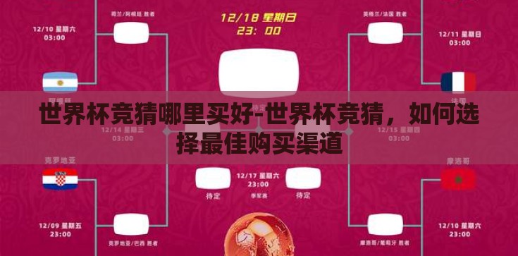 世界杯竞猜哪里买好-世界杯竞猜，如何选择最佳购买渠道