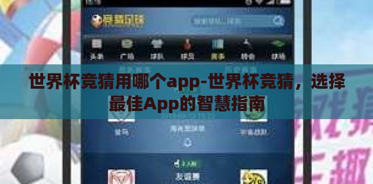 世界杯竞猜用哪个app-世界杯竞猜，选择最佳App的智慧指南